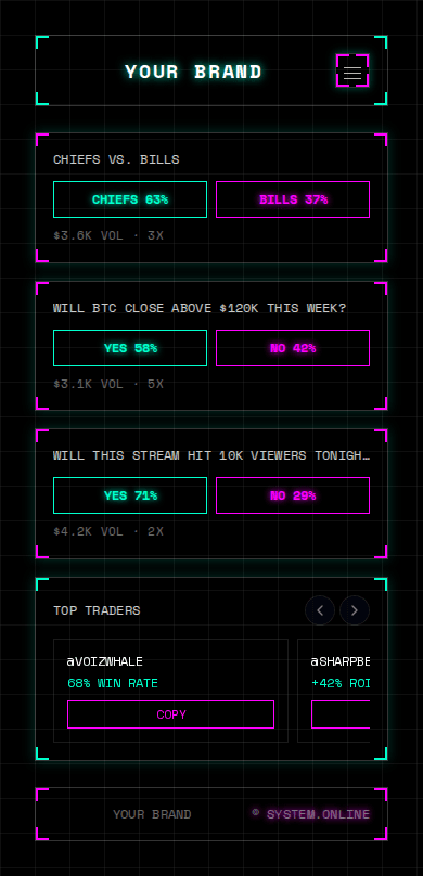 Branded platform preview