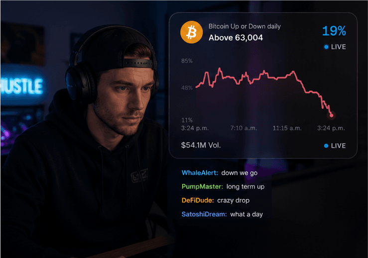 Chart format on a live stream