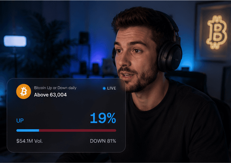 Percentages format on a live stream
